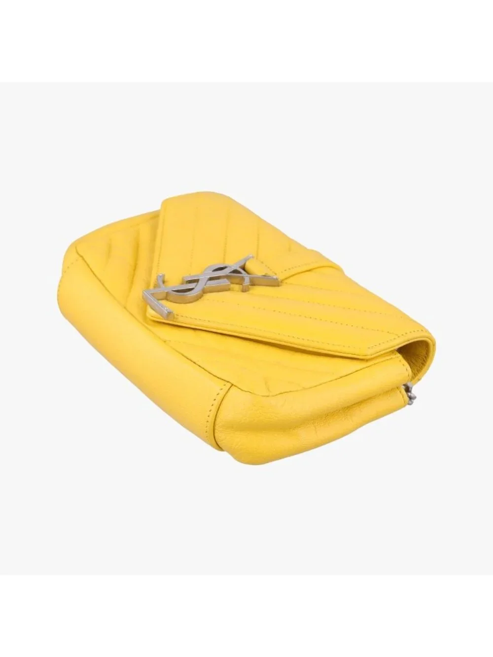 Saint Laurent Baby Chai Yellow Leather Shoulder